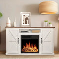 48'' Freestanding Electric Fireplace with Remote Control Y655816