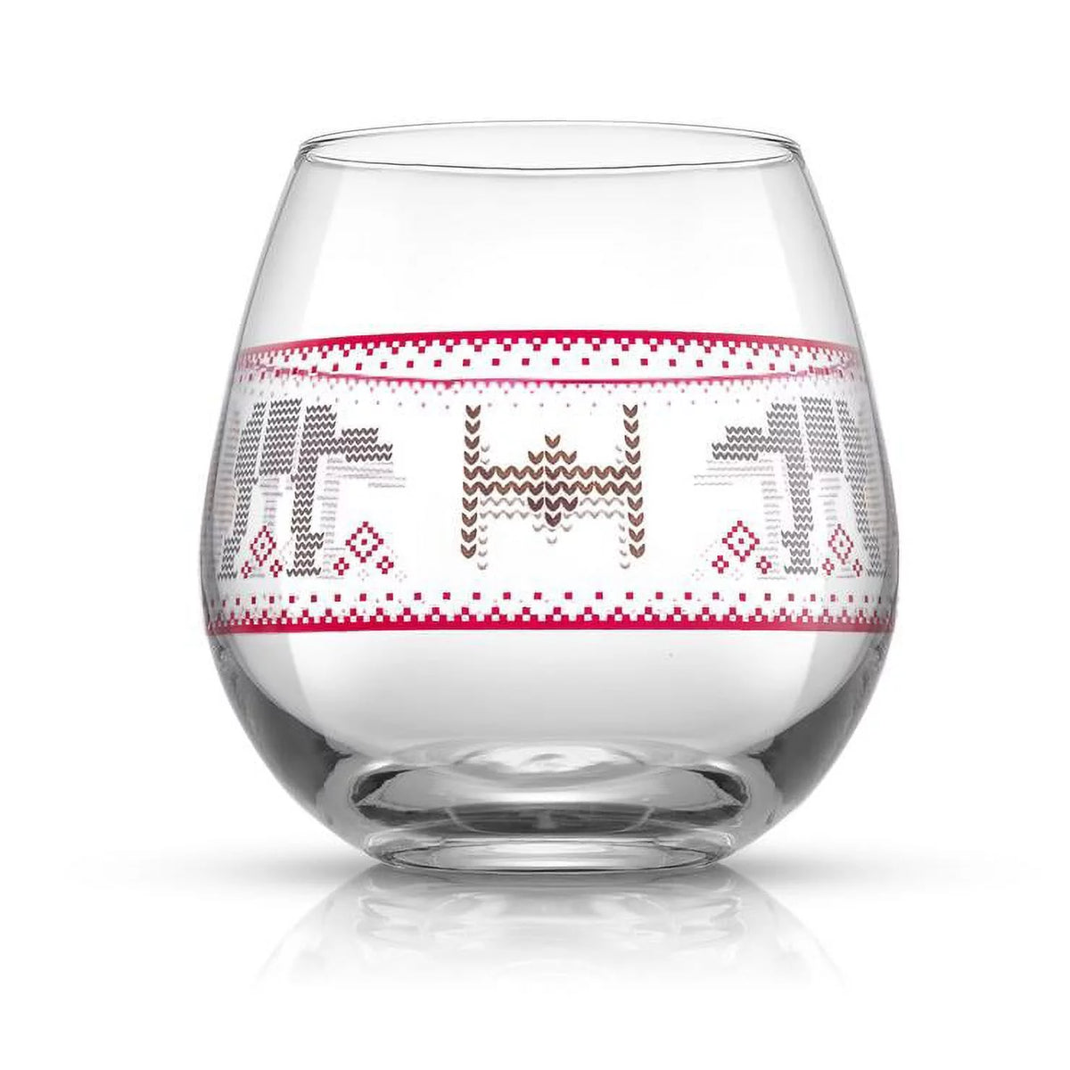 Stemless Drinking Glass Set of 4 15 oz C8307