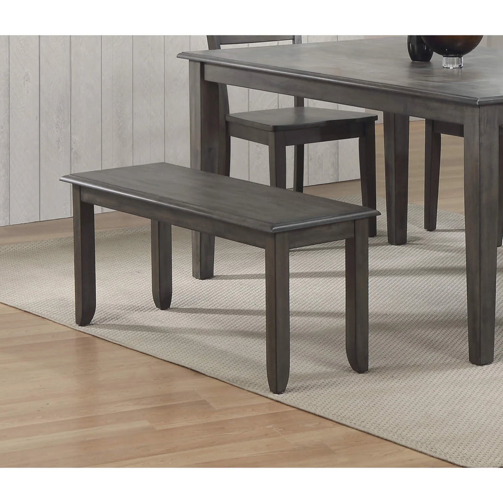 Gray Wood Dining Bench E5410