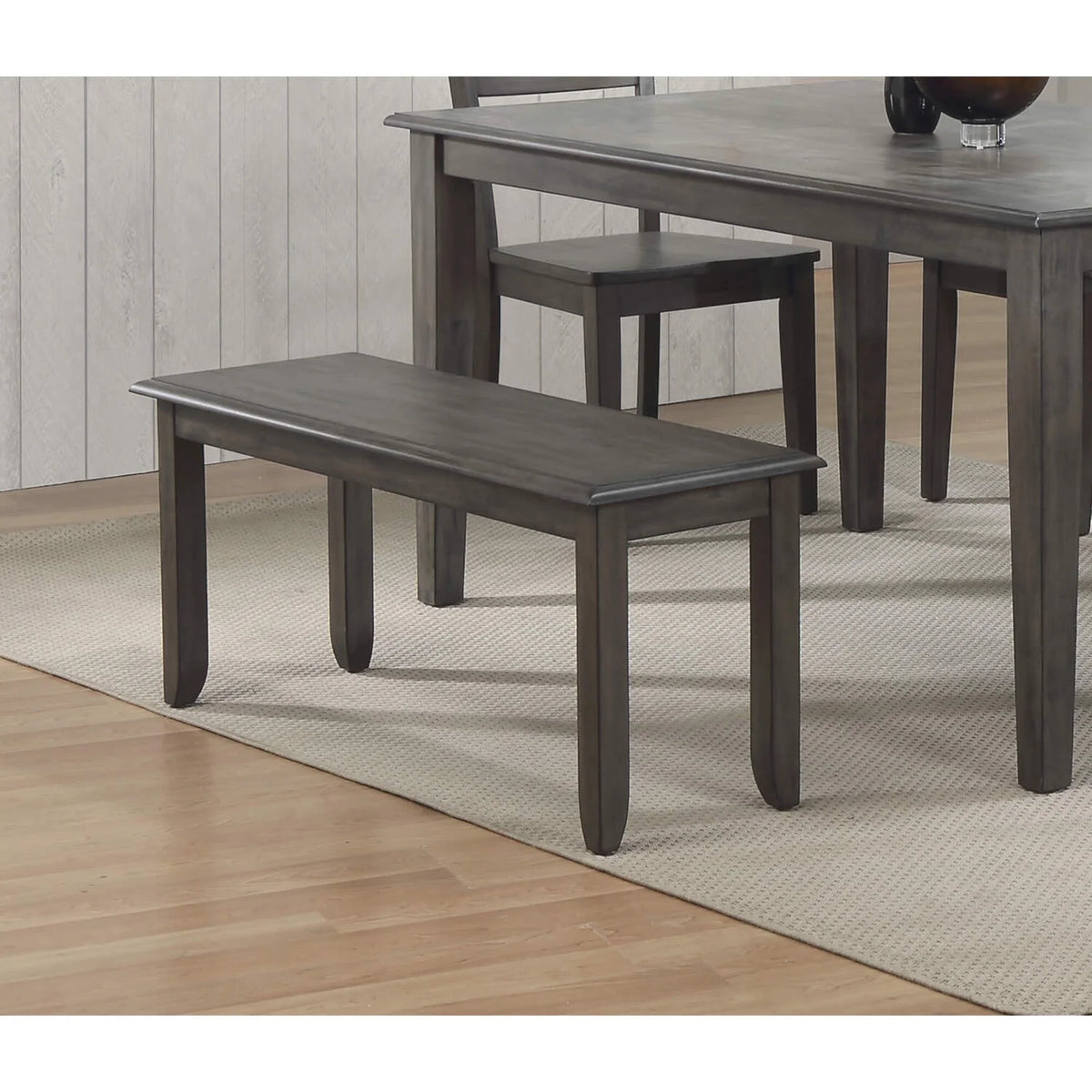 Gray Wood Dining Bench E5410