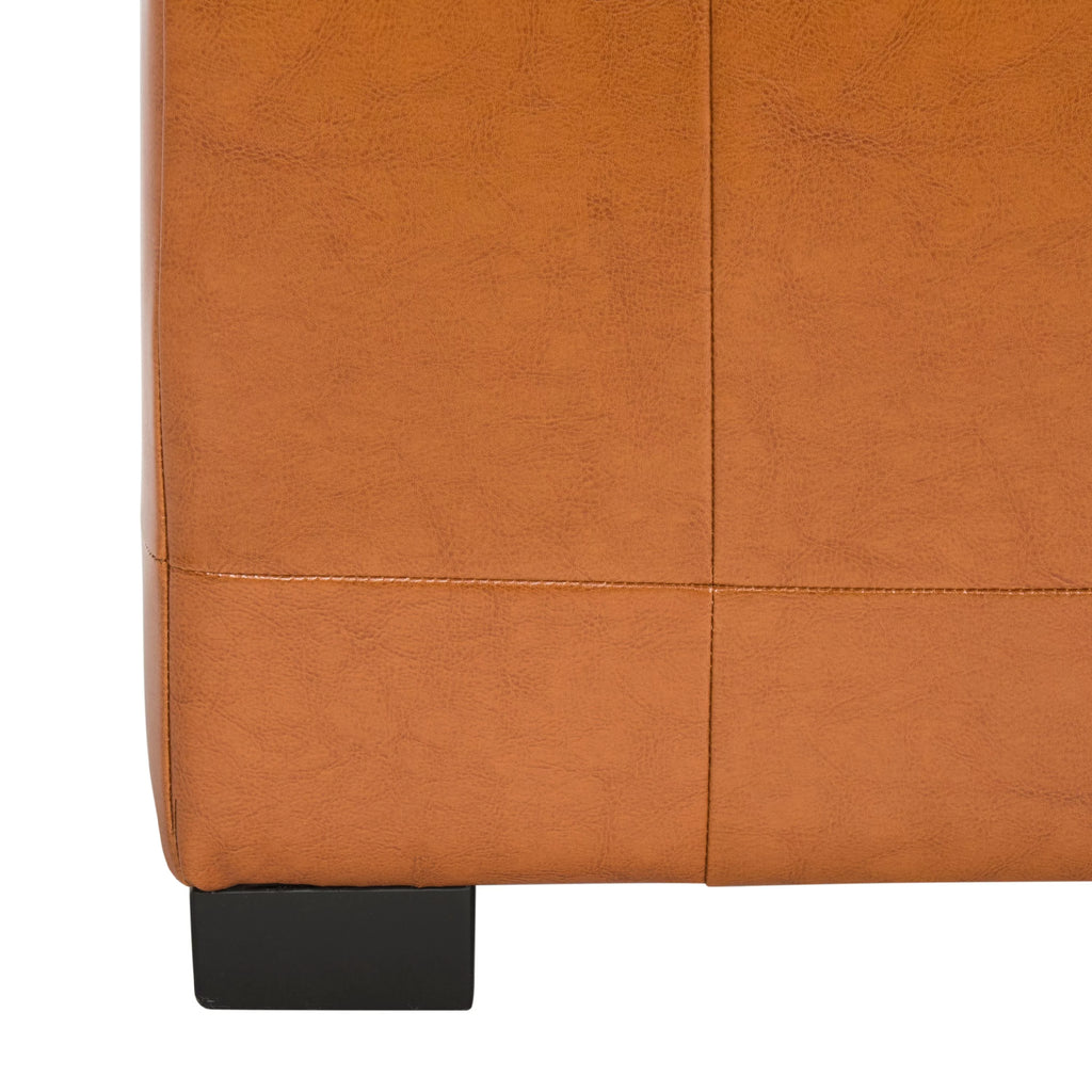Large Rustic Tufted Storage Bench B918