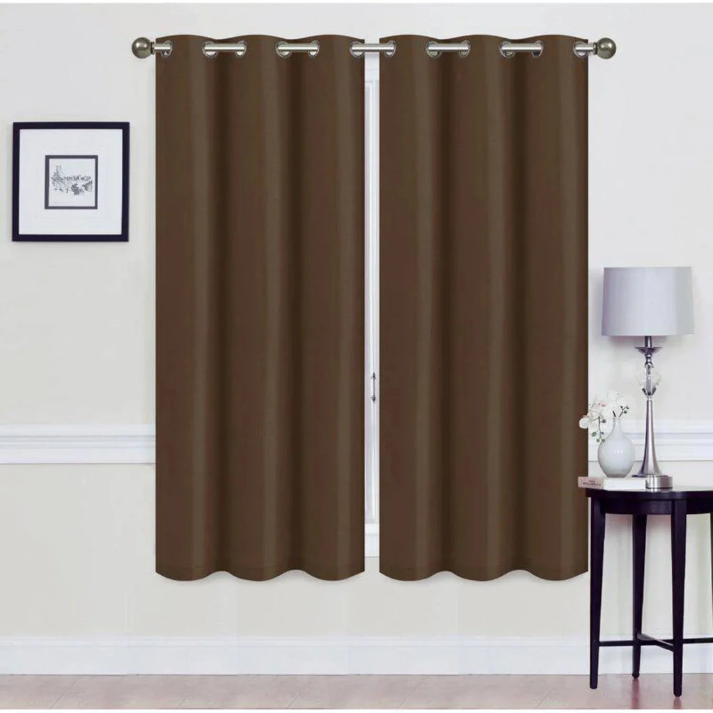 Set of 2 Blackout Grommet Curtain Panel B543556