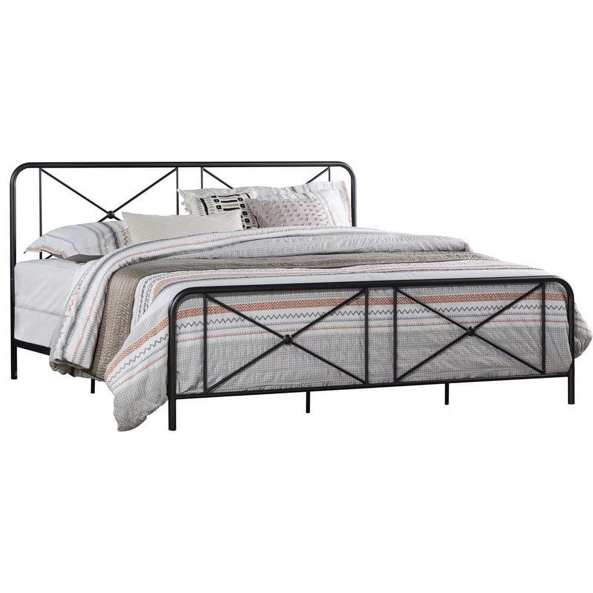 Metal King Bed Black G8975