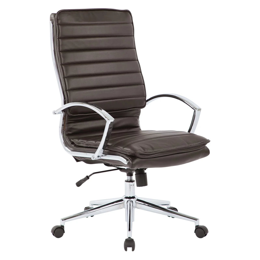 White Faux Leather High Back Manager's Chair Y50970