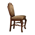 Fabric Cherry Counter Height Chair Set of 2 Y1723