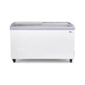 9.5 cu. ft. Curved Glass Top Chest Freezer White H549