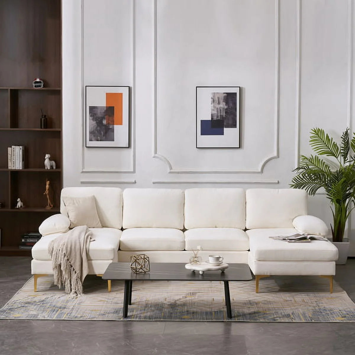 U-Shaped 4-Seat Modular Sofa T899