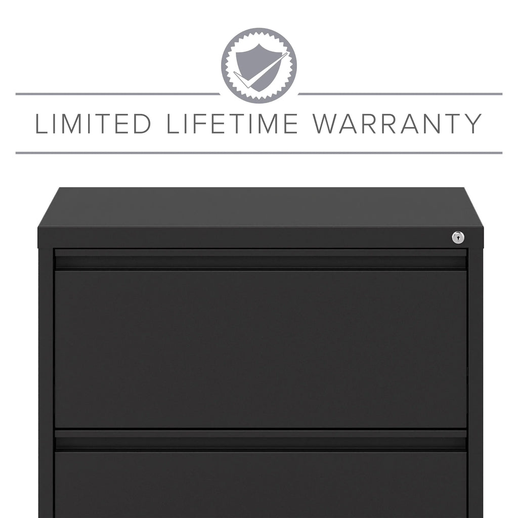 30 inch Wide 2 Drawer Metal Lateral File Cabinet Black P223
