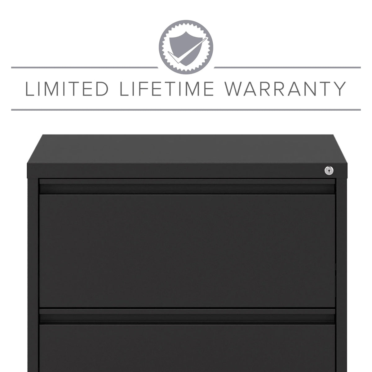 30 inch Wide 2 Drawer Metal Lateral File Cabinet Black P223