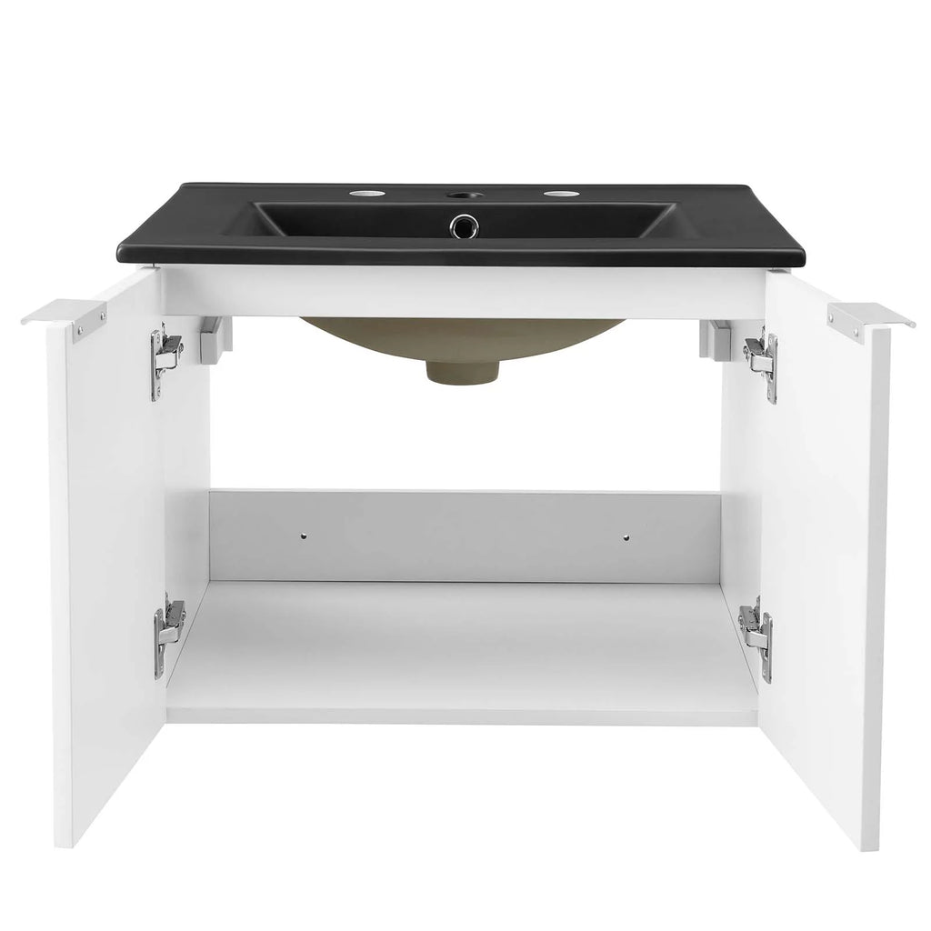 Wall Mounted Melamine Sink Vanity Cabinet B46654