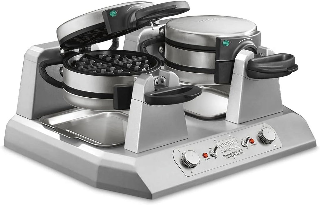 Double Side Belgian Waffle Maker, Non Stick Plates, 75 Waffles Per Hour R535498