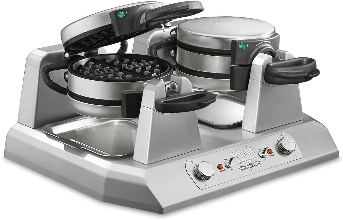 Double Side Belgian Waffle Maker, Non Stick Plates, 75 Waffles Per Hour R535498