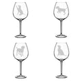 Set of 4 20 oz Wine Glass Goblet C133