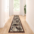 Cabin Style Area Rug Runner 2 Feet 2 Inch X 7 Feet 2 Inch T622