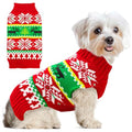Grey Dog Christmas Sweater with Leash Hole M347