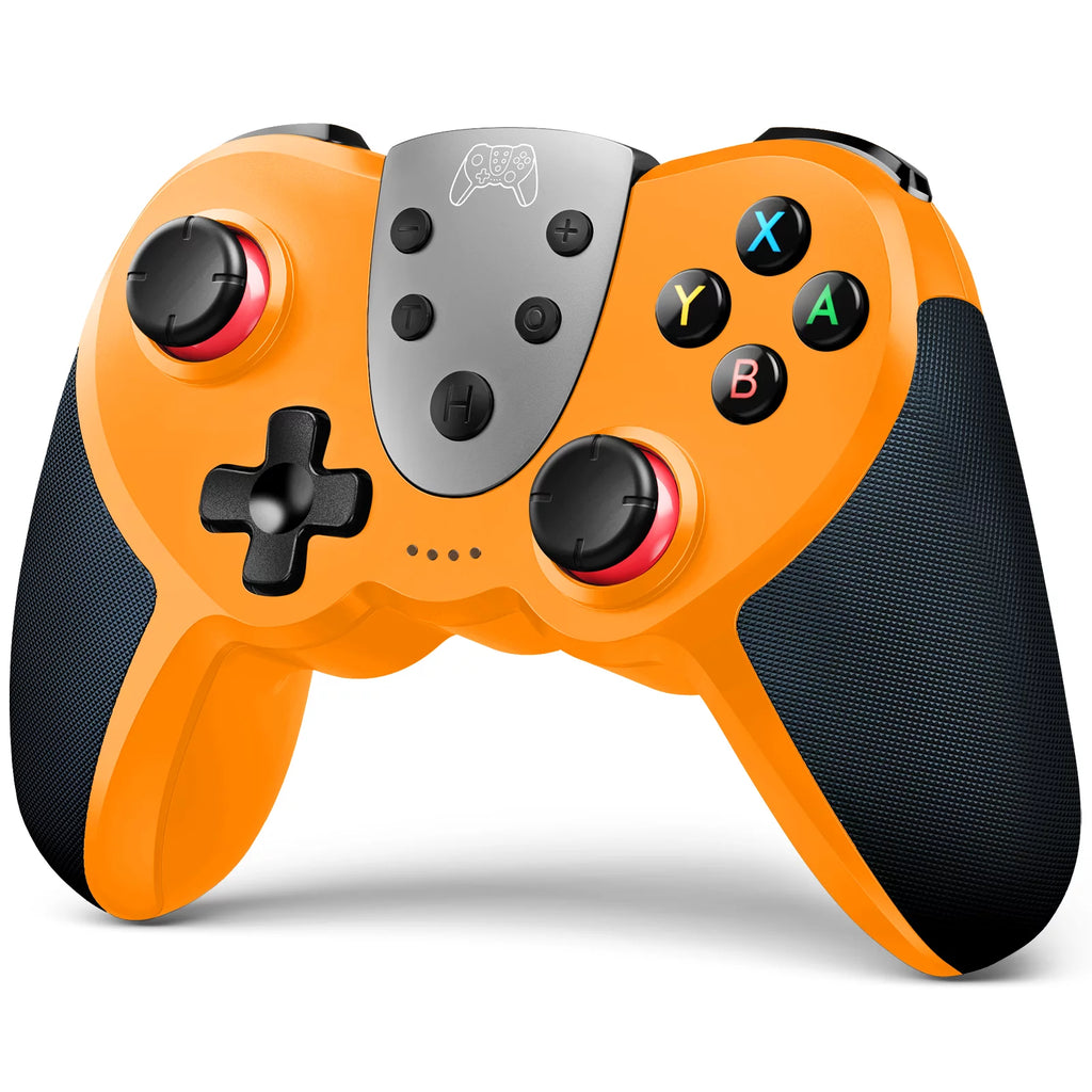 Wireless Controller with 4 Vibration Levels, Adjustable Turbo Speed, NFC Technology (Orange) F57410