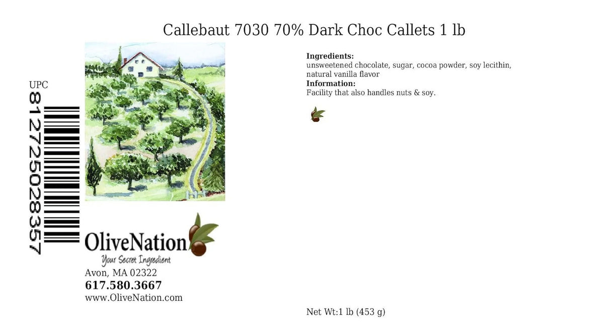 Dark Bittersweet Chocolate Callets 1 Lb R906