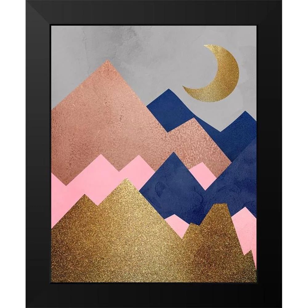 Black Modern Framed Art Print H6414