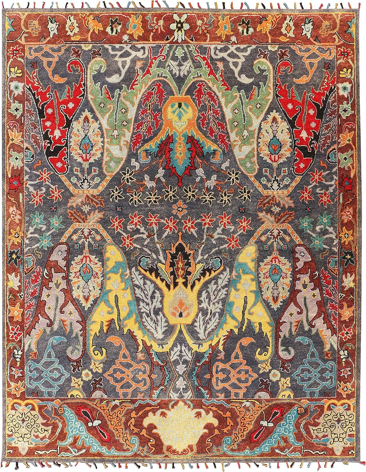 Handmade Tufted 100% Woolen Rugs & Carpet V215