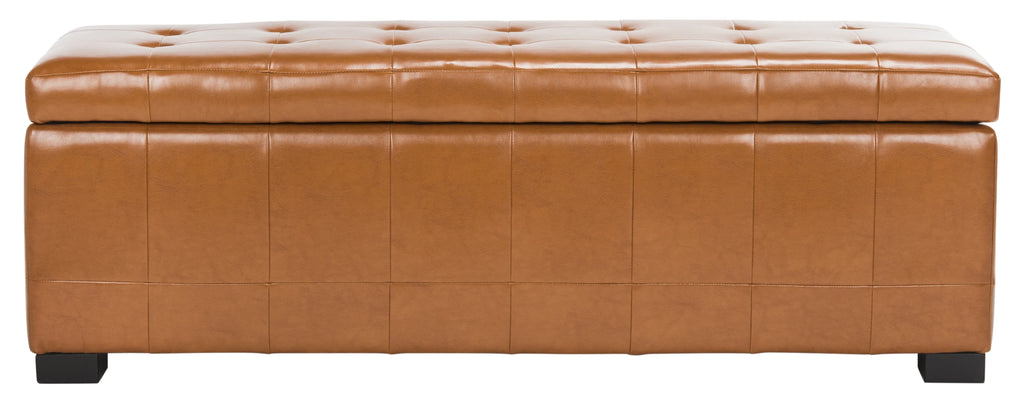 Large Rustic Tufted Storage Bench B918