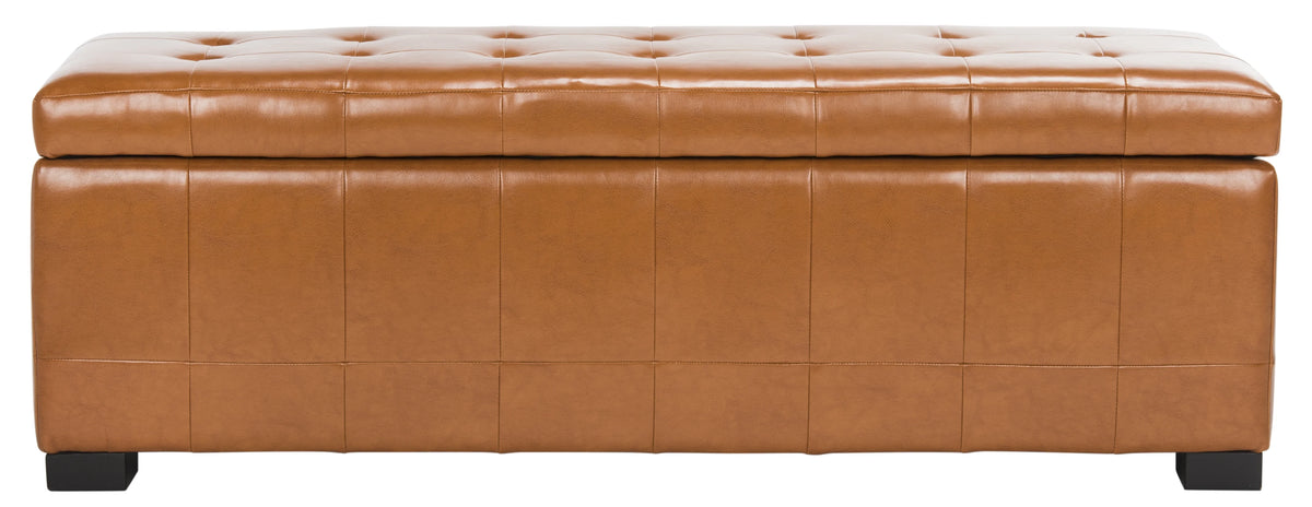 Large Rustic Tufted Storage Bench B918