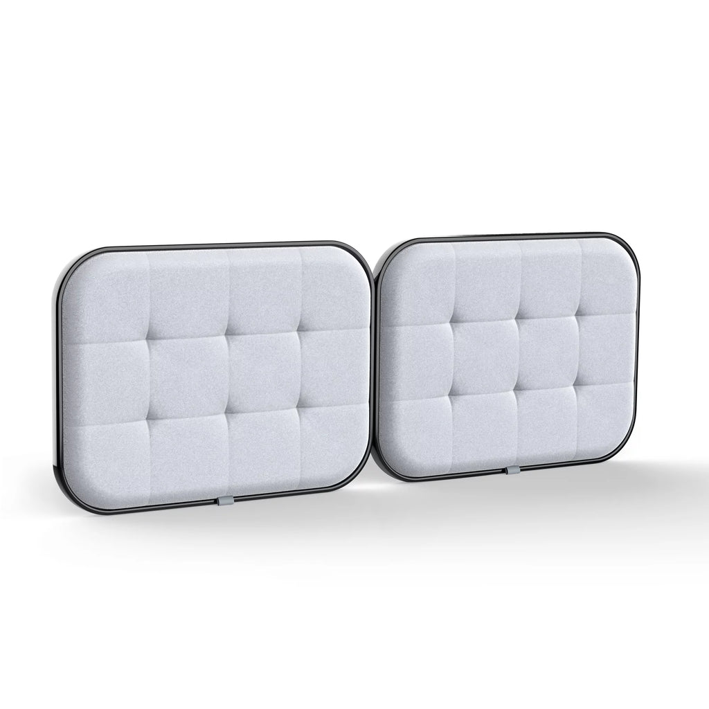 Upholstered Headboard for Cal King Size Bed, Velvet Fabric Gray S852312