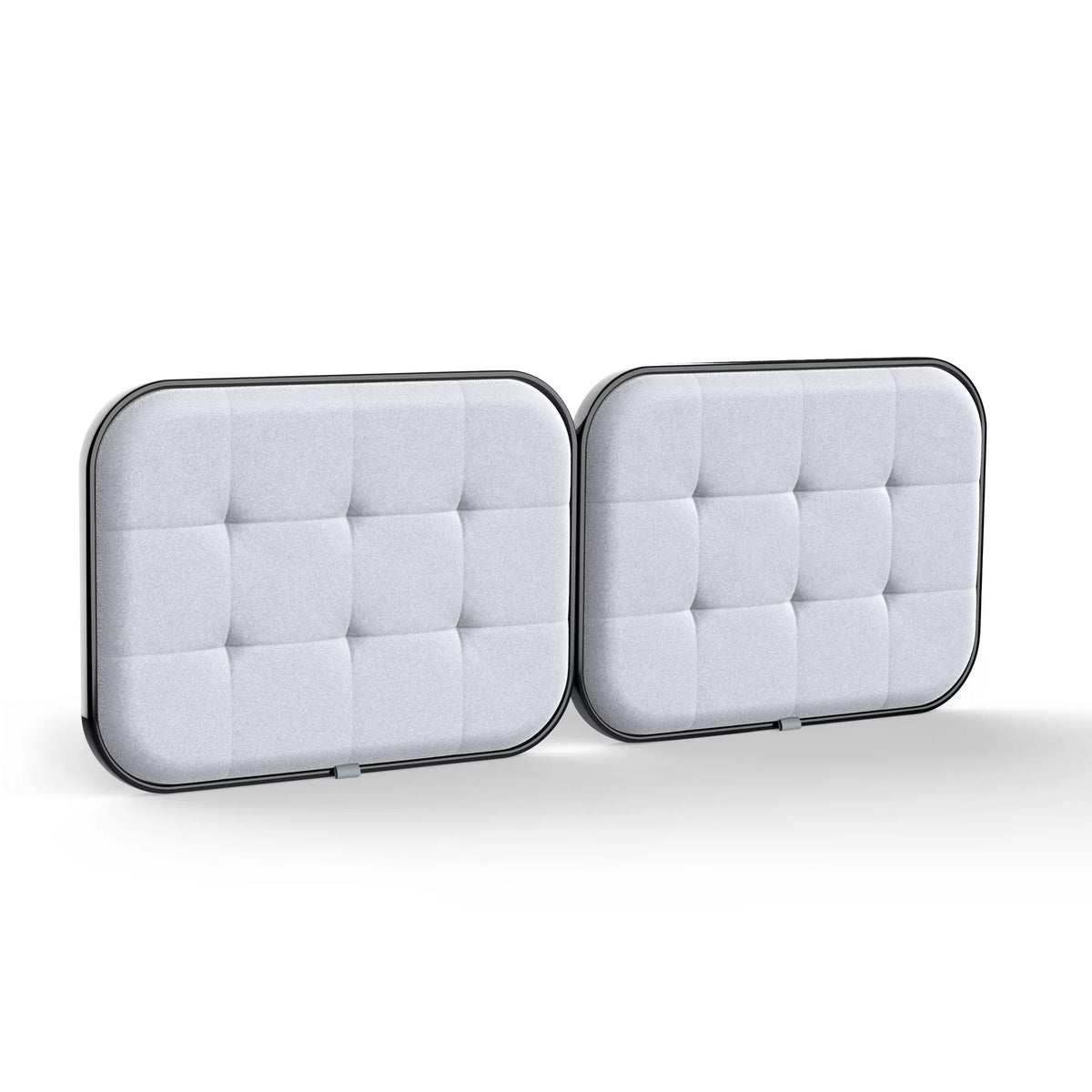 Upholstered Headboard for Cal King Size Bed, Velvet Fabric Gray S852312