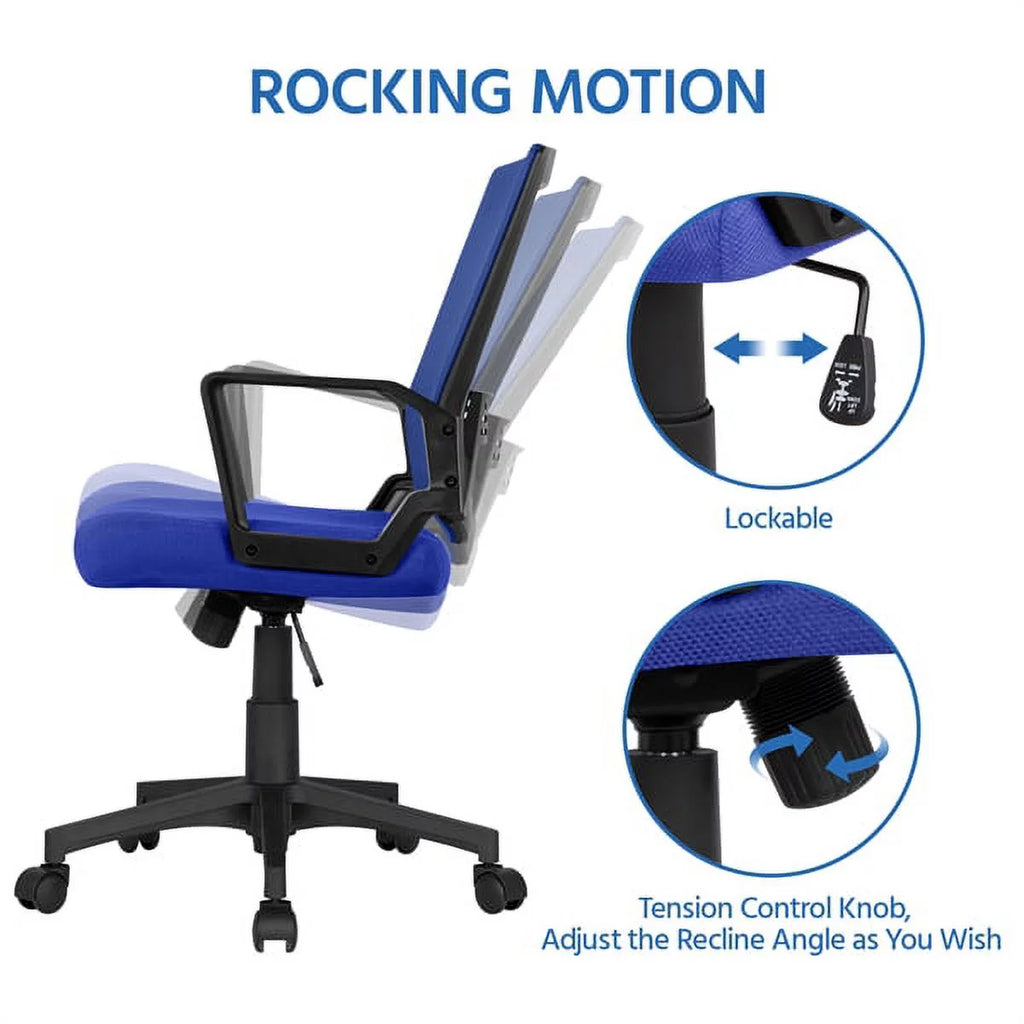 Blue Mesh Ergonomic Office Chair U20370
