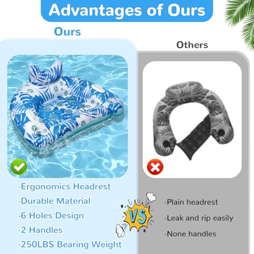 3 Pack Inflatable Pool Floats with Cupholders X218