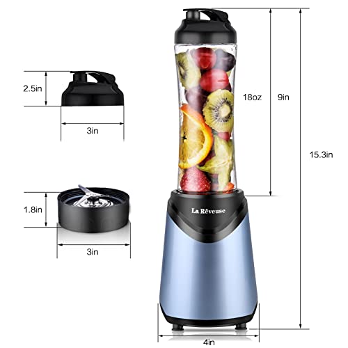 Personal Size 300 Watts Blender with 18 oz BPA-free Portable Bottle R5132