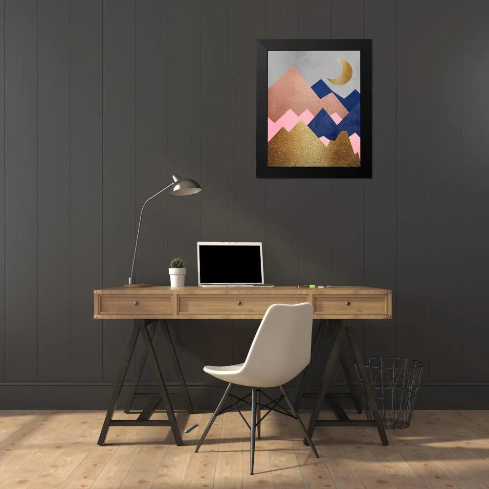Black Modern Framed Art Print H6414