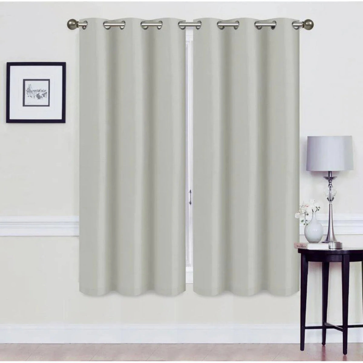 Set of 2 Blackout Grommet Curtain Panel B543556