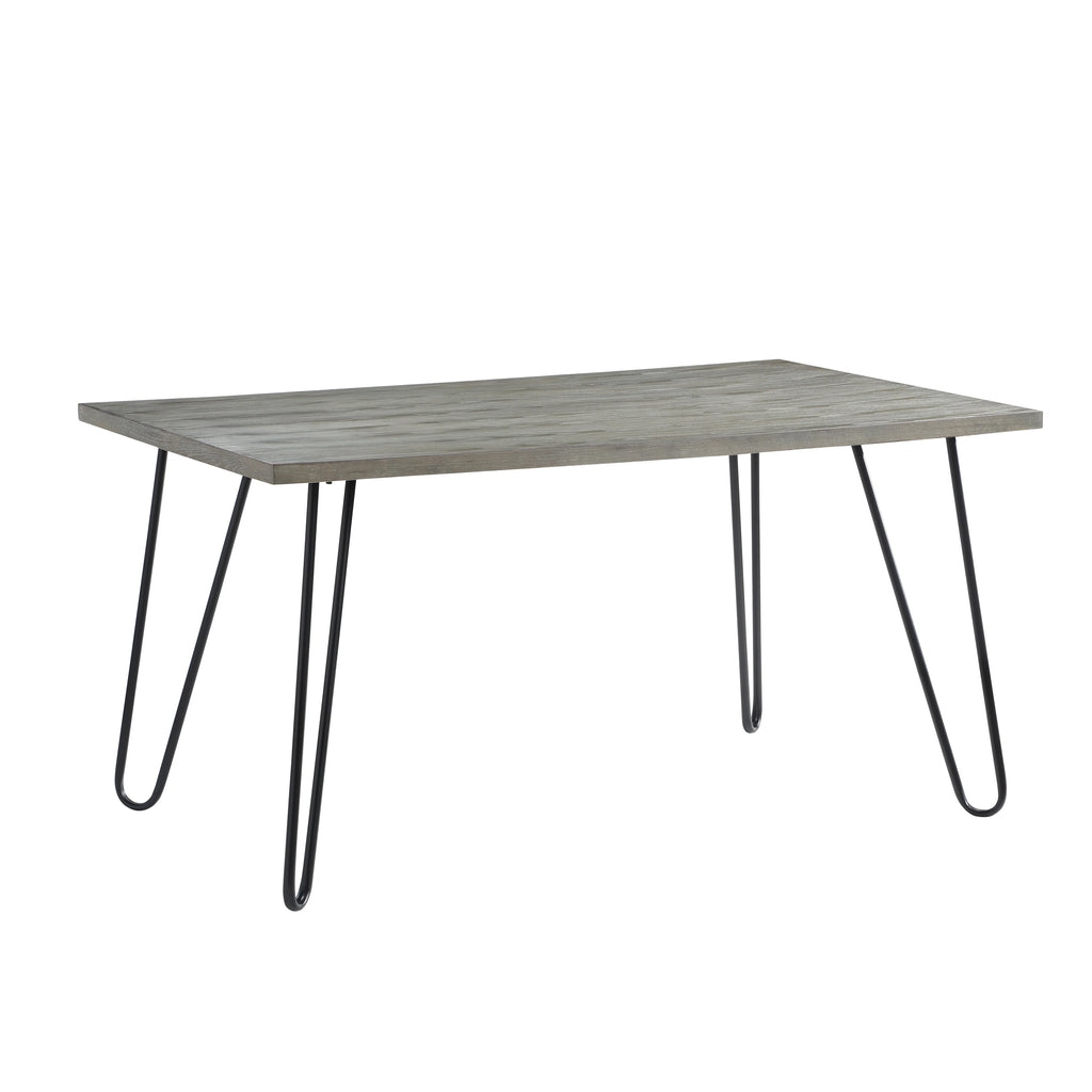 Rectangular Wooden Dining Table with 4 Velvet Chairs J5438